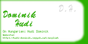 dominik hudi business card